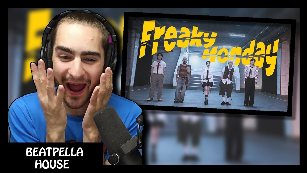 Reacting to BEATPELLA HOUSE - Freaky Monday MV (BEATBOX)