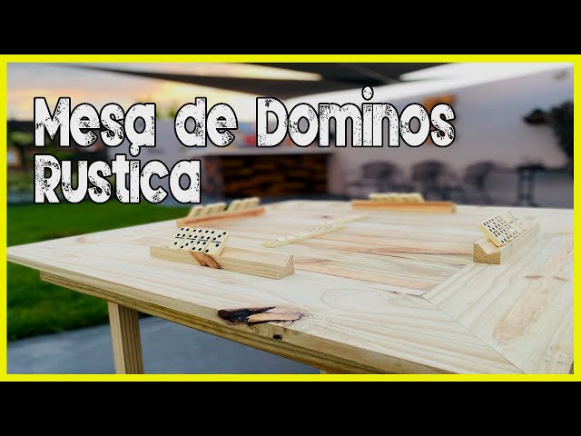 Como Hacer una Mesa de Domino Rústica Fácil y Sencilla. - YouTube