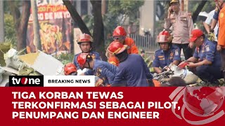 2 Korban Tewas Masih Berada di Puing Pesawat Jatuh di BSD | Breaking News tvOne