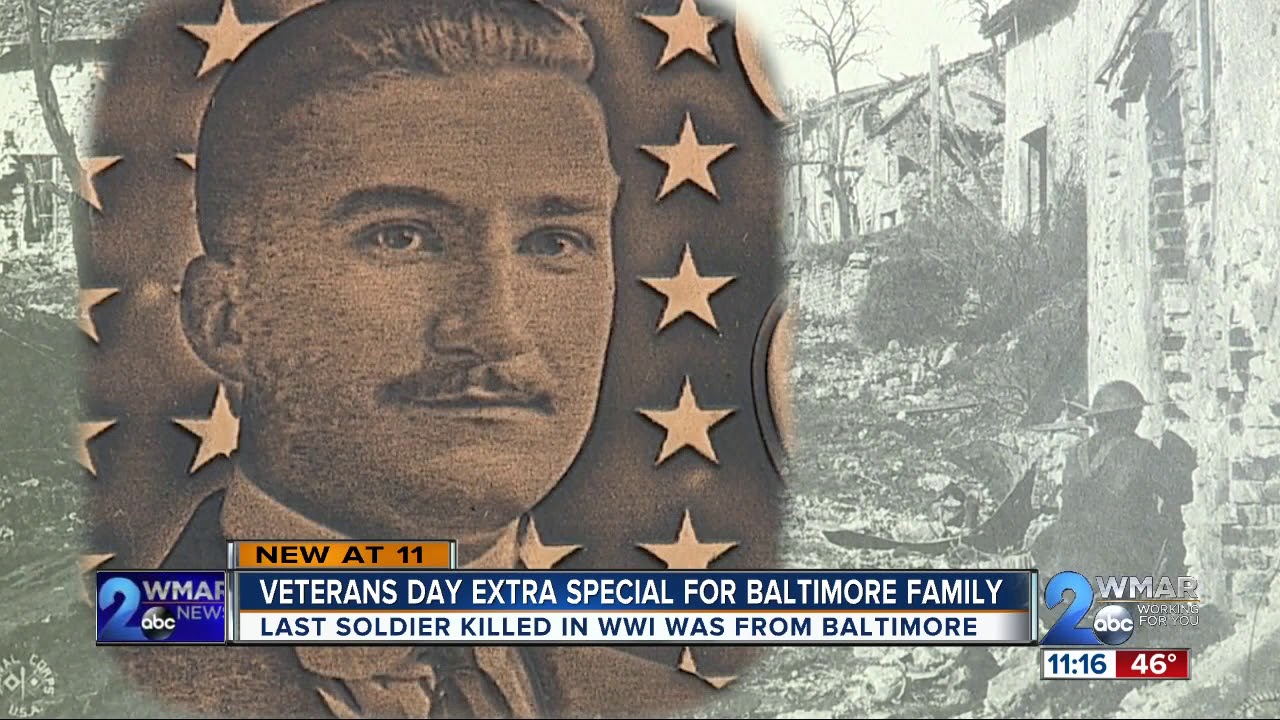 Baltimore man was the last soldier to be killed in World War I
