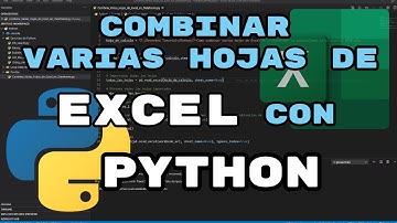 Cómo leer y combinar varias hojas de Excel con Python. Módulo Pandas.