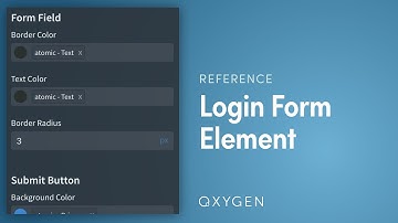 Oxygen Elements - WordPress Login Form