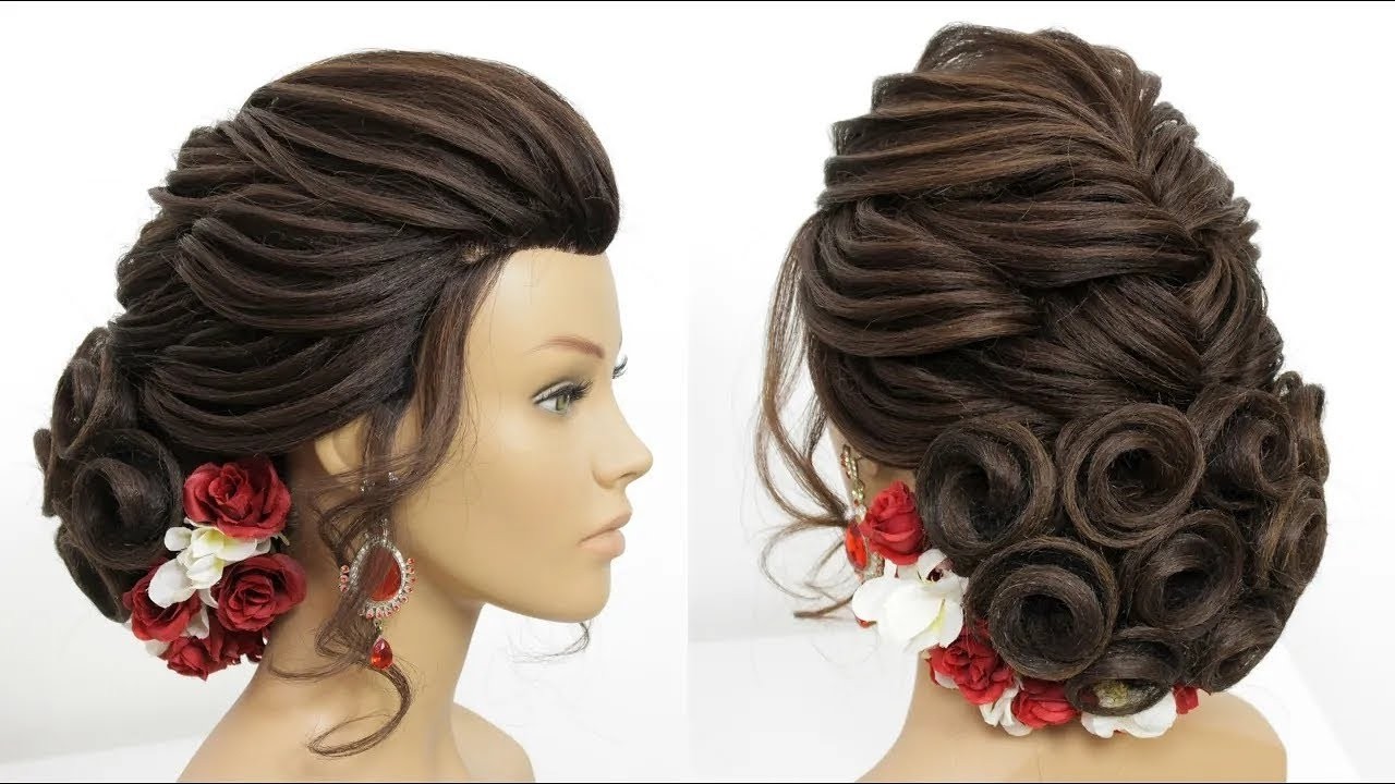 Simple Elegant Updo For Brides | Beautiful Braided Hairstyle For Long Hair