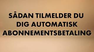 Sådan tilmelder du dig automatisk abonnementsbetaling screenshot 3