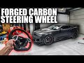 Installing my FORGED CARBON steering wheel (actually I break everything instead)