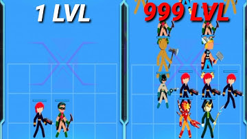 Merge Master: Legend Stickman - Merge Master Battle (Max Level)