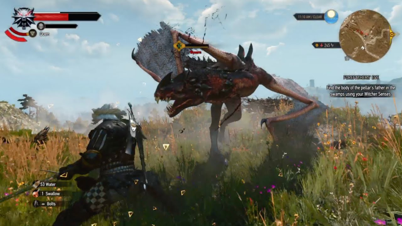 The Witcher 3 Next Gen Combat Gameplay | Xbox Series S - YouTube