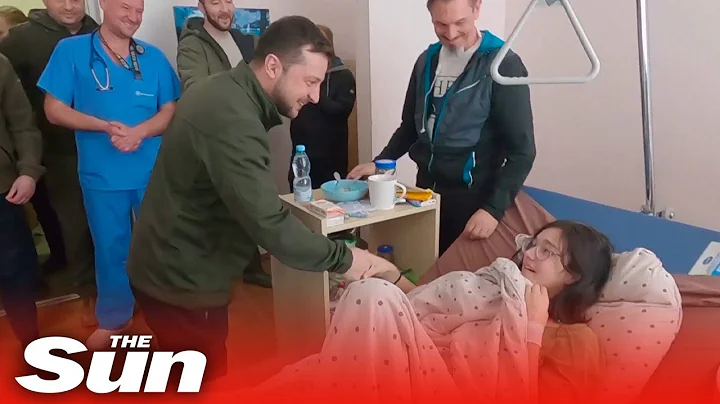 Ukraine President Zelensky visits victims of Russian attacks in Kyiv hospital - DayDayNews