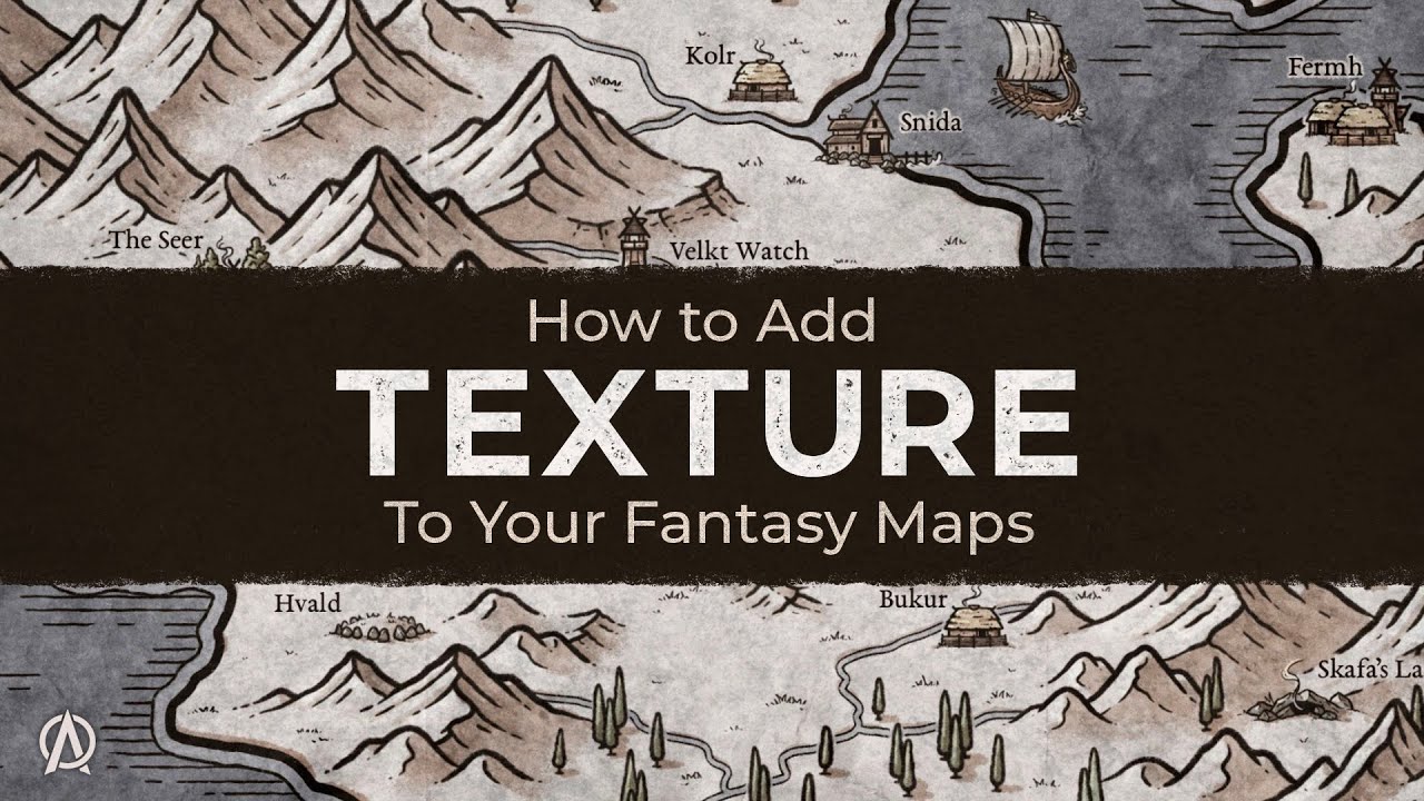 Adding Aged Paper Textures on Your Fantasy Maps | Grunge Your Maps in Procreate