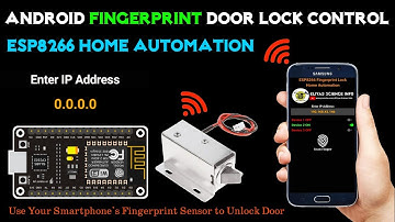 ESP8266 Fingerprint Door Lock Home Automation 🏠