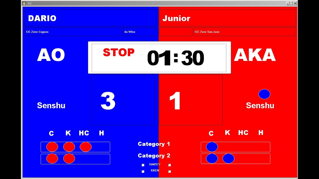 Karate Tournament Software