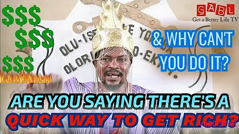 Are you saying there is a Spiritual Means to Get Rich Quick and Why Can't you do it for Yourself?
