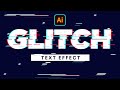 How to Create Glitch Text Effect in Illustrator - Adobe Illustrator Tutorial