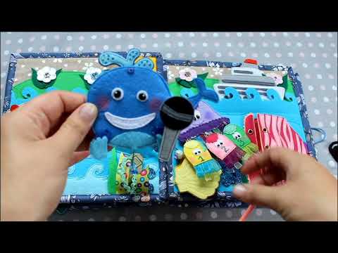 Развивающая книга из фетра по мультфильму "Привет,Малыш!"