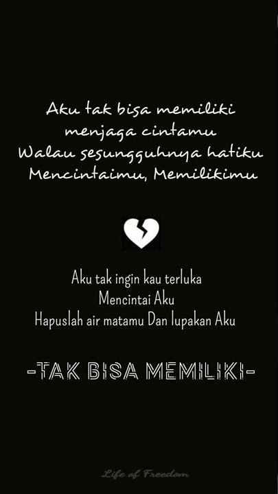 Tak Bisa Memiliki DYGTA #storywa  #friday #lovehurts