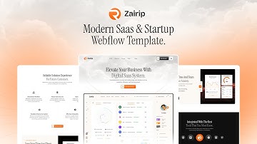 Zairip - SaaS & Startup Website Template | Best Webflow Templates for Tech Companies