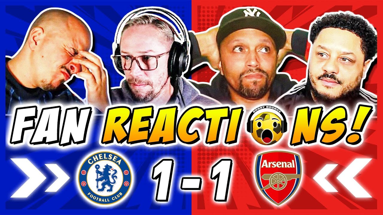 Arsenal Fans GUTTED 🤣 Full Time Reactions to Chelsea 1-1 Arsenal | Premier League Fan Reactions