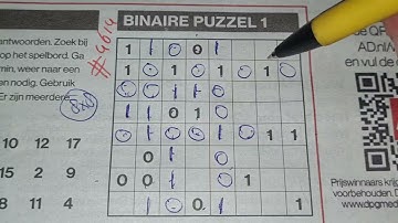 (#4614) Friday. Binary01 Sudoku puzzle. Bonus Extra edition. 05-27-2022 Extra part 2 of 3