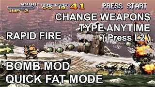 Metal Slug X Gameshark Code PS1 Cheat Codes PSX Duckstation Weapon modifier Cheats Android no PS2 PC