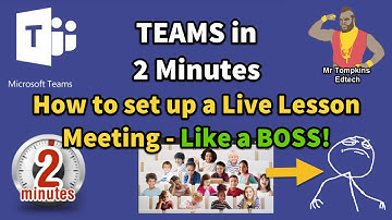 How to schedule Live Lesson Teams Meeting - Like a BOSS!  [Students wait in lobby & no Mute Teacher]