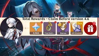 11,900 FREE PRIMOGEMS FOR F2P PLAYERS, FREE 4⭐ & More REWARDS in 4.6 (GIVEAWAY OVER)- Genshin Impact