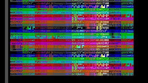 HDMI Mode 7 teletext and demonstration EGA/VGA/ANSI text mode