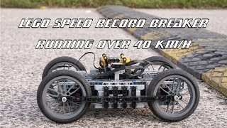 Fastest Lego Technic car powered by BuWizz - speed record breaker over 40 km/h