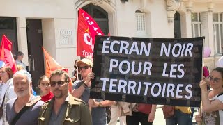 Fin de la redevance: les salariés de l'audiovisuel public manifestent à Paris | AFP Images