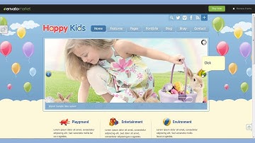 Happy Kids   Children WordPress Theme
