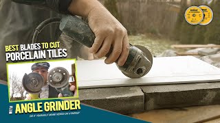 How To Cut Porcelain Tiles by Hand with Grinder without Chipping. Testing Diamond Blades 4 Tiling