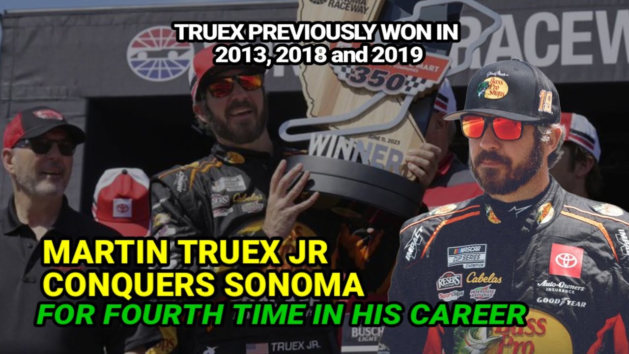 Martin Truex Jr Conquers Sonoma for Fourth Time in His Career || NASCAR Cup
