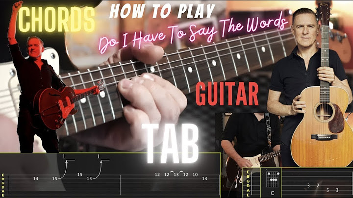 Do I Have to Say the Words? Guitar version - Guitar performance video thumbnail