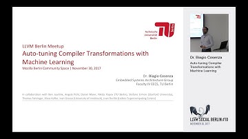 Dr. Biagio Cosenza - Auto-tuning Compiler Transformations with Machine Learning