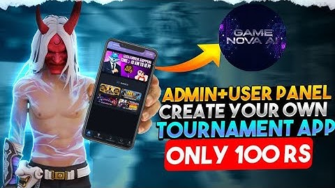 How To Make A Tournament Application | Bgmi & free fire Tournament App kaise Banaye | 2025