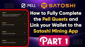 Pell Airdrop Part 1 | Participate in all the Quest | Submit Wallet in the Satoshi App