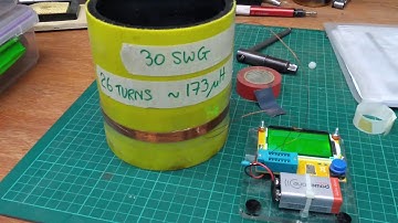 Testing inductance of AM tuning coil using cheap eBay component tester