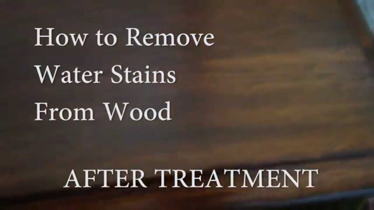 How To Remove Water Stains From Wood Furniture Youtube