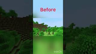 Minecraft Biomes Before Vs After