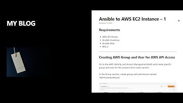 Ansible to AWS EC2 Instance - Basic settings and AWS dynamic inventory