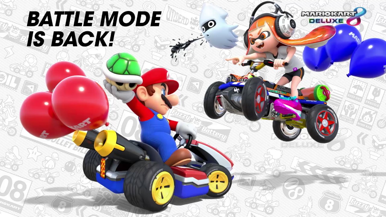 gaming logo Mario Kart 8 Deluxe Trailer