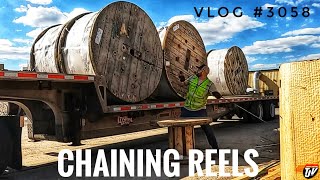 CHAINING REELS | My Trucking Life | Vlog #3058