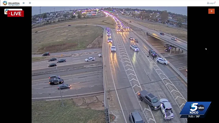 OKC road conditions, closures as black ice causes multiple crashes