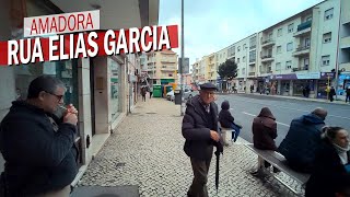 Walking Lisbon Bustling Suburbs Amadoras Rua Elias Garcia