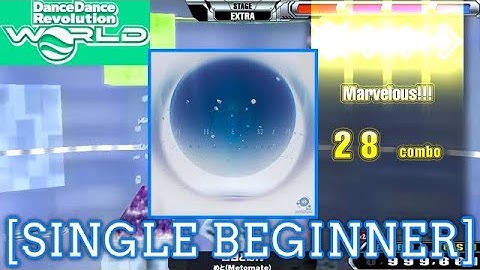 【DDR WORLD】 白日と幻月 / めと（Metomate） [SINGLE BEGINNER] 譜面確認 Play