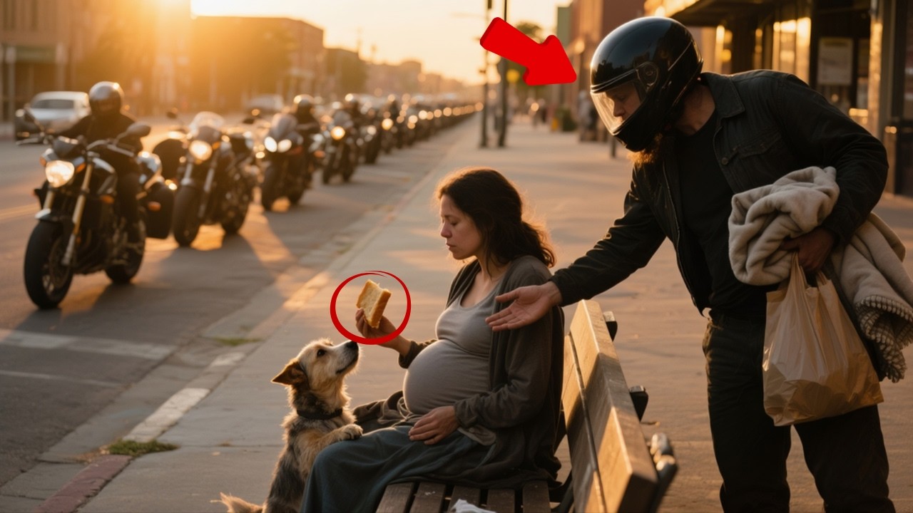 She Shared Her Last Bread With a Hungry Rider — Soon 100 Bikers Surrounded the Widow
