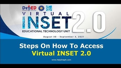 Virtual INSET 2.0 :Step  on how to access using Facebook account to DepEd LMS
