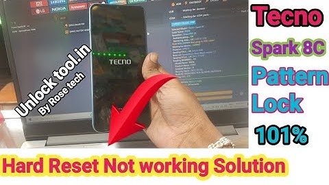 Tecno Spark 8C Hard Reset | Unlock Tool | Pattern Lock Remove FRP Bypass Android 11 Screen Solution