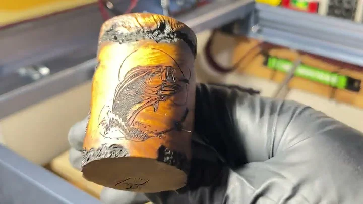 Laser engraving a tobacco pipe using the XTool d1 and RA2 pro rotary attachment
