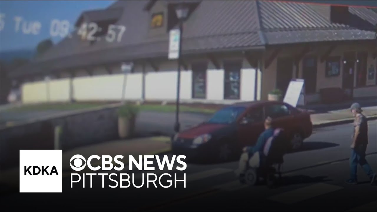 Woman on motorized scooter nearly hit by driver of vehicle - YouTube