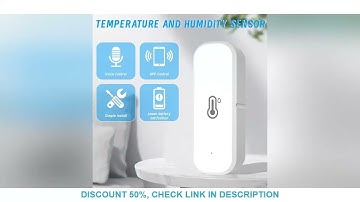 Tuya Zigbee Smart Temperature Humidity Sensor Indoor Hygrometer Controller Monitoring Real Time App